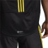 T-shirt à manches courtes Adidas Aeroready HIIT Back 3 Bandes Homme Noir / Jaune