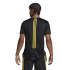 Camiseta de manga curta Adidas Aeroready HIIT Back 3 Bandas Homem Preto / Amarelo