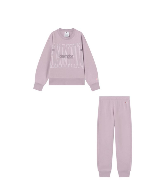 Survêtement Champion Sweatsuits Fille Lilas/Lilas