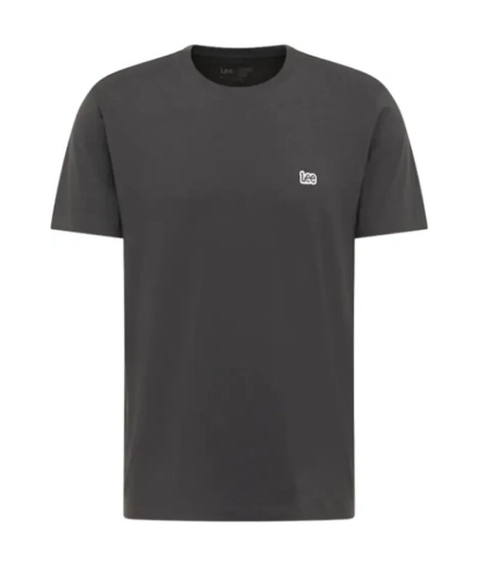 Camiseta Lee Ss Patch Logo Hombre Negro