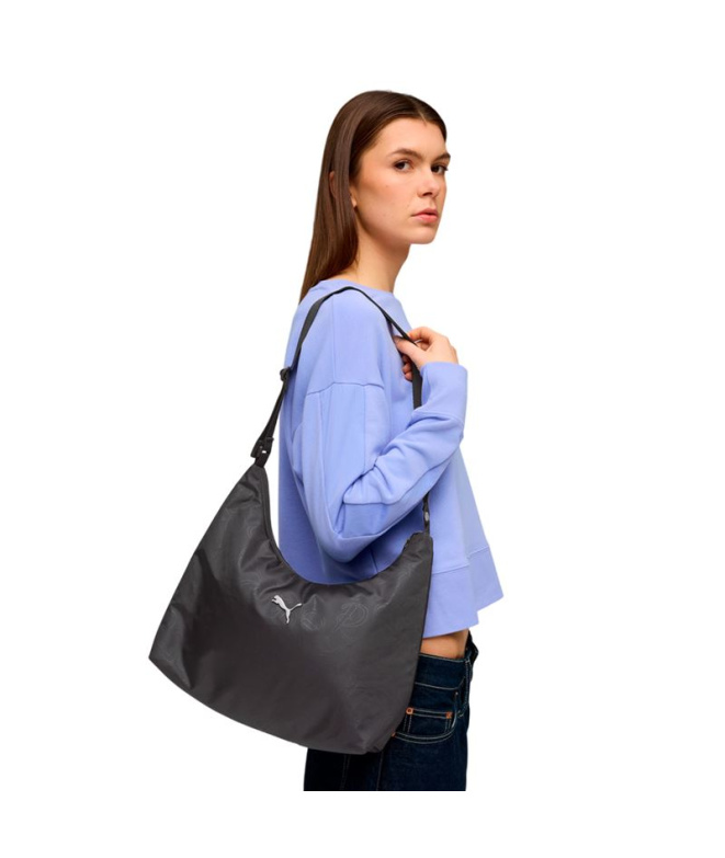 Saco de desporto Puma Pop Slouchy Hobo, Preto-,...