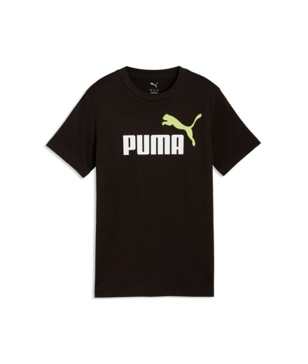 Camiseta Puma Ess 2 Color No.1 Log, Preto-A, Menino