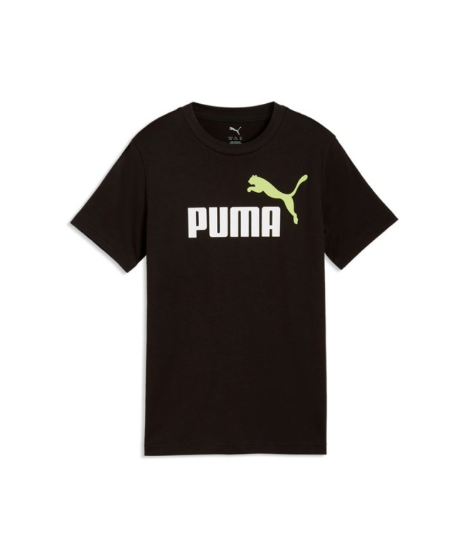 Camiseta Puma Ess 2 Color No.1 Log, Black-A, Niño
