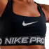 Brassiere de sport de Fitness Nike Pro Light-Support Bra Femme Noir/Gris