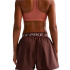 Calça de Fitness Nike Pro Dri-Fit Mid-Rise Brief-Lined 3" Woven Shorts Mulher Roxo