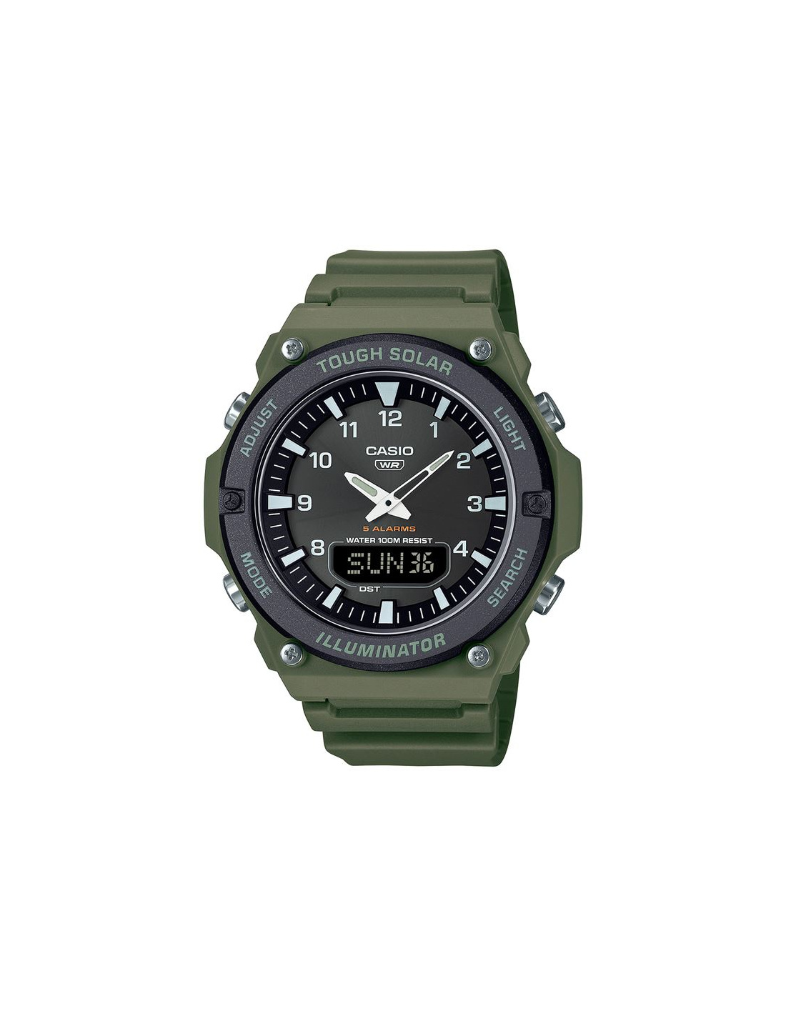 Casio Homem Multicolorido Relógio Coleção Timeless Homens Verde