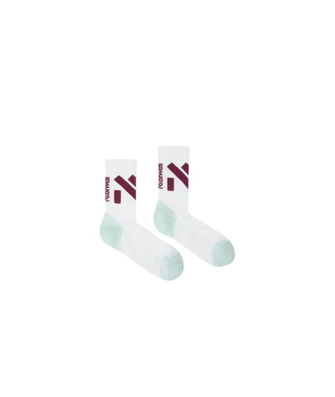 Chaussettes de Trail Nnormal Race Sock Blanc/Vert