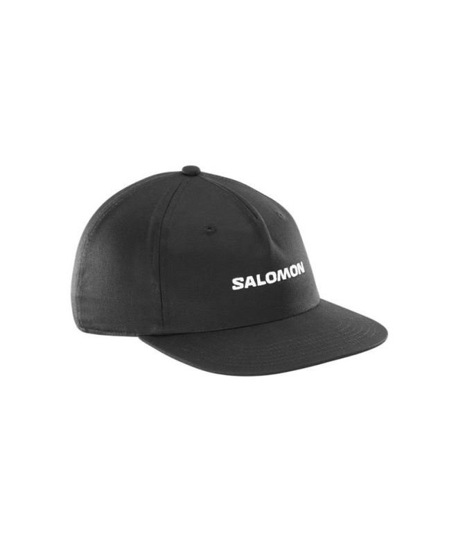Gorra Salomon Logo Flat Deep Negro