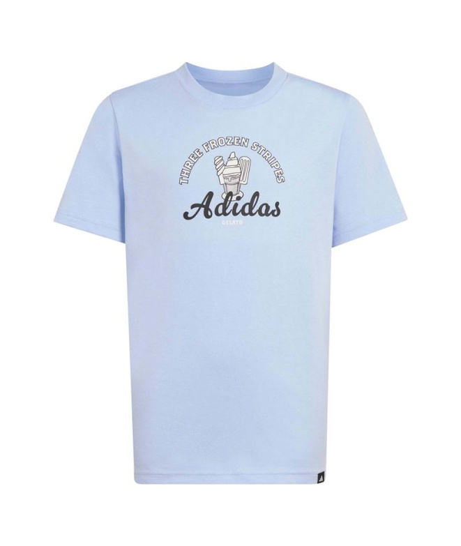 T-shirt adidas Food 2 Enfant Bleu