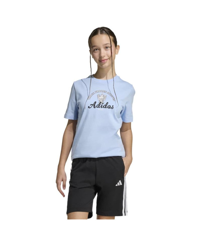 Camiseta adidas Food 2 Infantil Azul