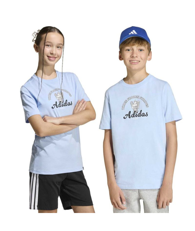 Camiseta adidas Food 2 Infantil Azul