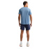 Camiseta de Running Nike Miler Dri-Fit Uv de Manga Curta Homem Azul