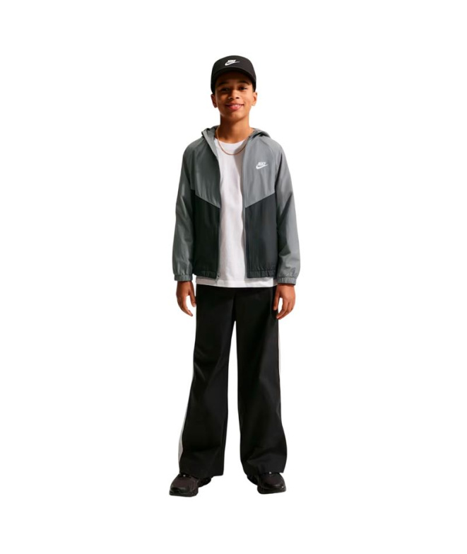 Veste Nike Nsw Rpl Wr Hd Jkt Enfant Noir/Gris