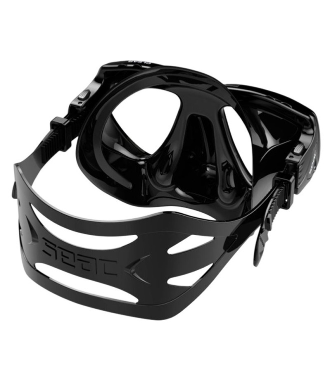 Máscara Clear Antifog S/Bl Negro Seac