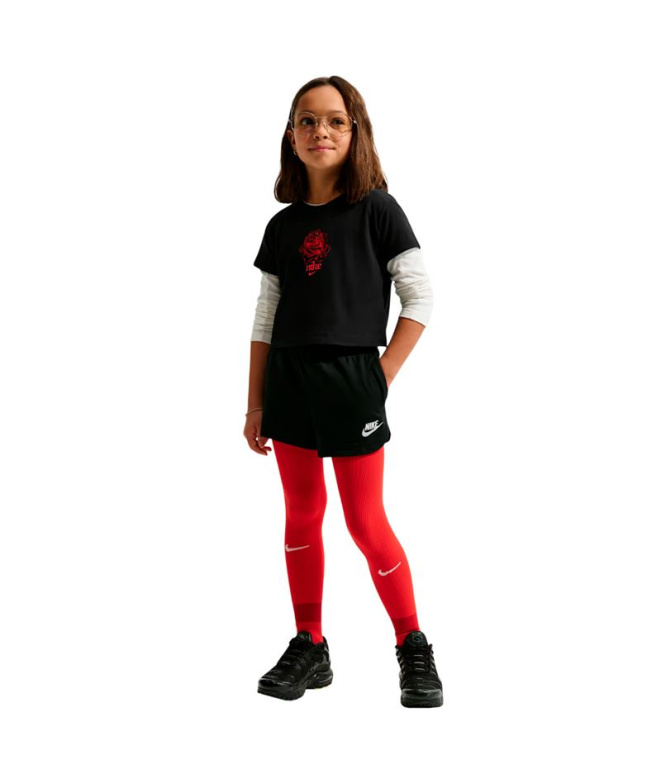 Calça Nike Sportswear Menina Preto/Cinza