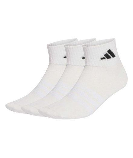Chaussettes adidas Ess Ank 3P Blanc/Blanc/Noir