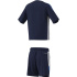Conjunto de Futebol adidas Tiro Es Set Lk Infantil Azul Escuro/Reabri/Branco