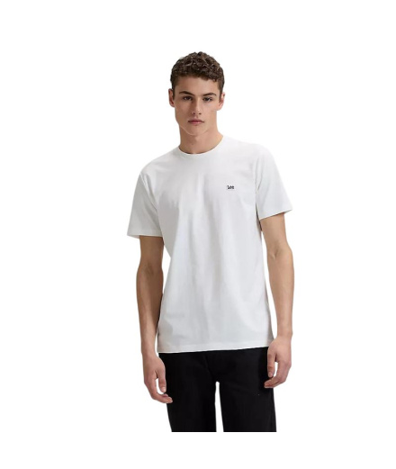 Camiseta Lee Ss Patch Logo Branco Homem Branco