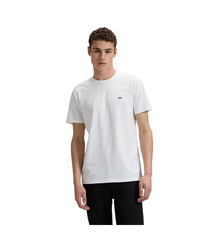 T-shirt Lee Ss Patch Logo Blanc Homme Blanc