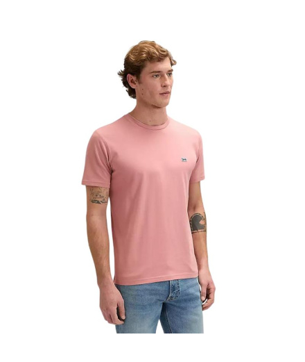 Camiseta Lee Ss Patch Logo Mallory Homem Rosa