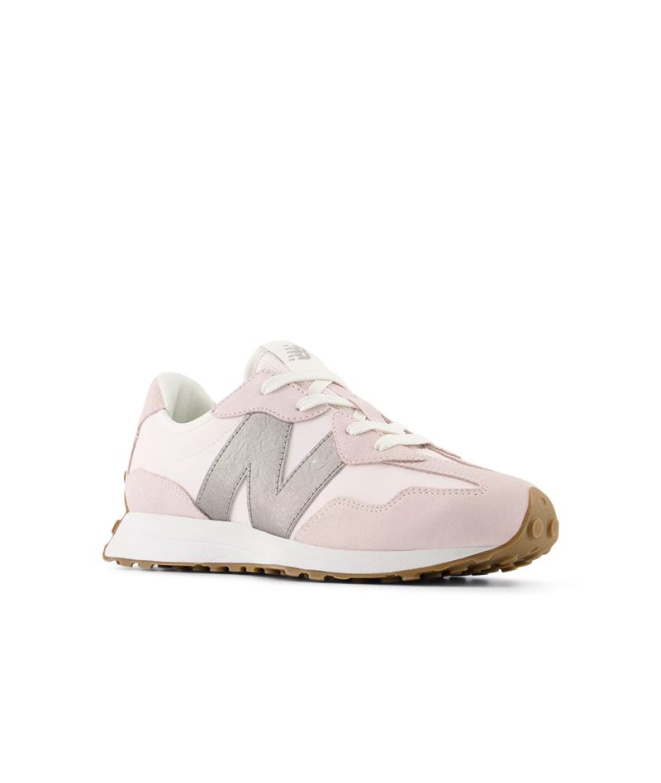 Chaussures New Balance 327 Lace Fille Rose Salt