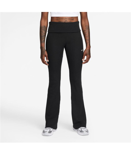 Pantalon Nike Nsw Chill Knit Rib Pant Femme Noir/Gris