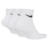 Chaussettes de Fitness Nike Everyday Plus Cushioned Ankle (3 Paires) Homme Blanc