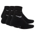 Calcetines de Fitness Nike Everyday Cushioned Ankle (6 Pairs) Infantil Negro