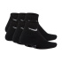 Calcetines de Fitness Nike Everyday Cushioned Ankle (6 Pairs) Infantil Negro