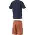 Conjunto adidas Lk Linear T-Set Infantil Azul Escuro/Naos