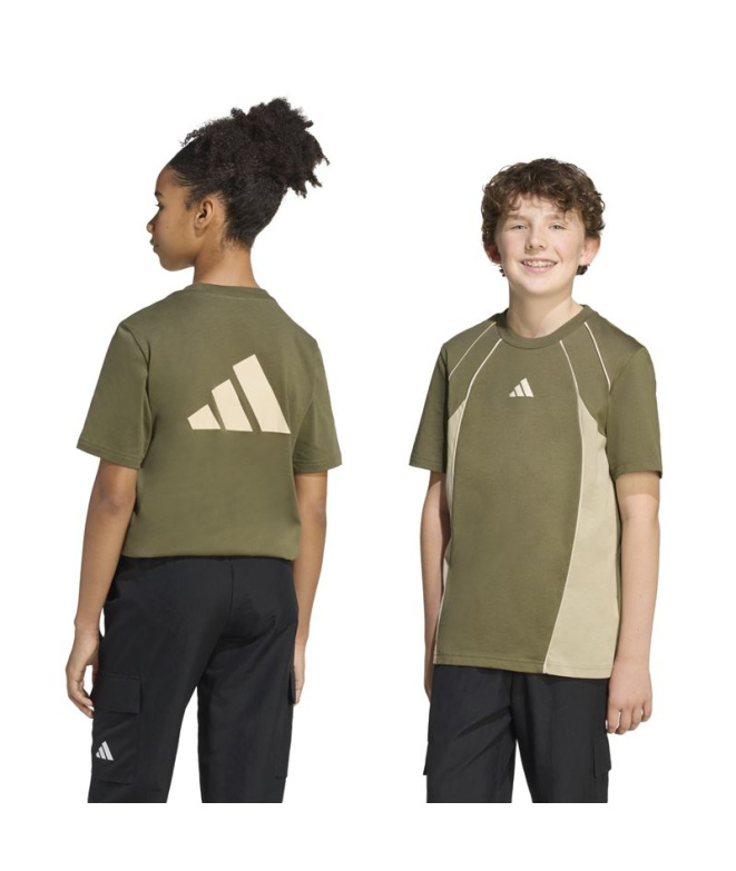 Camiseta adidas Cb Infantil Estoli/Cama/Licr