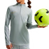 Camiseta de Futebol Nike Academy Dri-Fit Long-Sleeve 1/4-Zip Soccer Drill Top Infantil Preto/Cinza