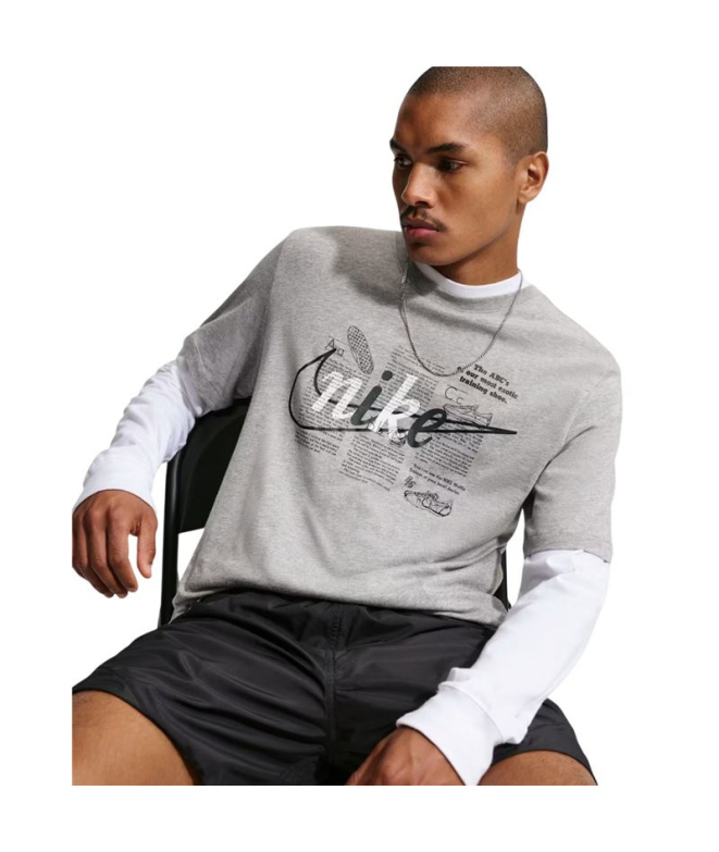 Camiseta Nike Sportswear T-Shirt Hombre Gris...
