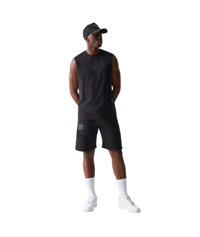 Calça New Era NBA Chicago Bulls Homem Preto