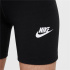 Collants Nike Sportswear Classic Taille Haute 5" Biker Fille Noir/Blanc