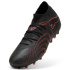 Botas de futebol Puma Future 9 Match Mg Preto/Vermelho/Cinza forte