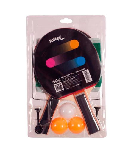 Set Tenis De Mesa Softee Tatai Con Red