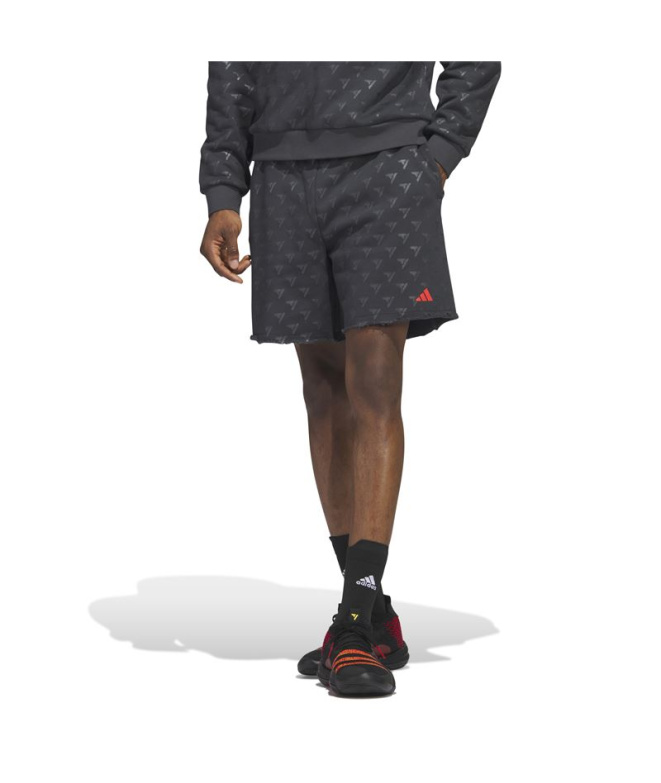 Calça curtos adidas Trae Allover Print Homem