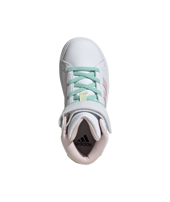 Chaussures adidas Grand Court Mid Enfant Blanc