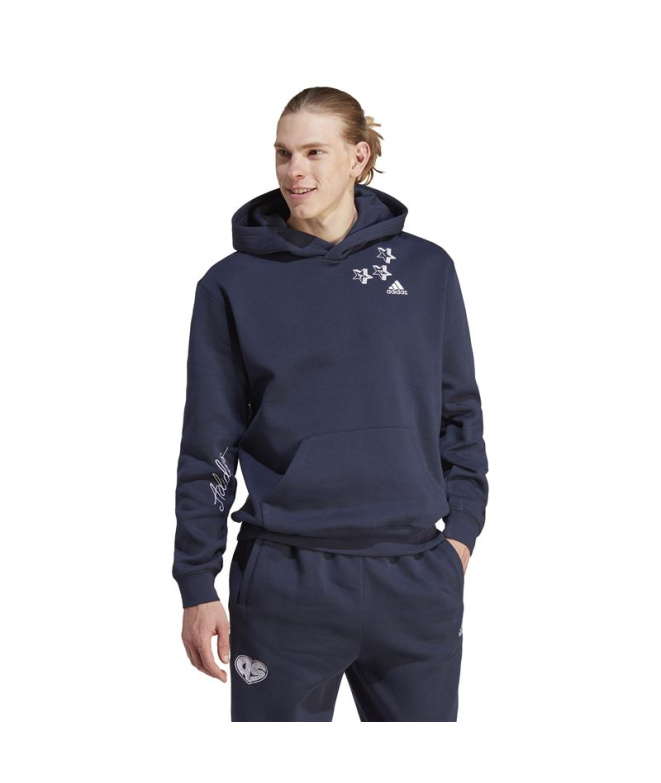 Moletom adidas Bl Fl Hd Q3 Fl Homem