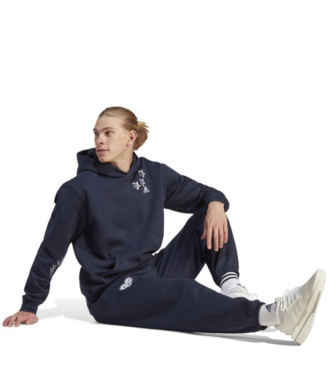 Moletom adidas Bl Fl Hd Q3 Fl Homem