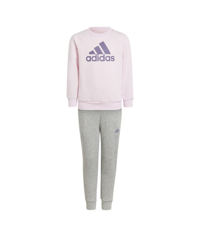 Chándal adidas Lk Bos Jog Fleece Infantil Rosa