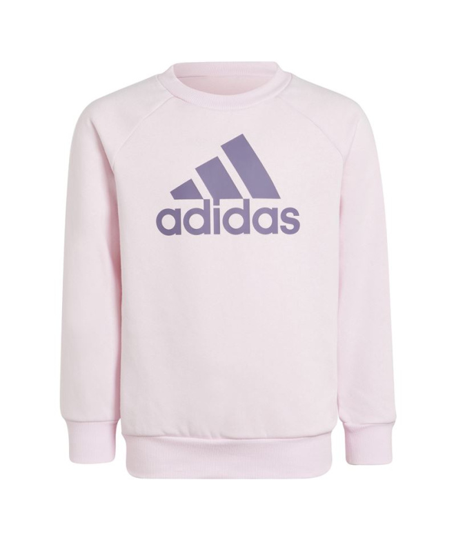 Survêtement adidas Lk Bos Jog Fleece Enfant Rose
