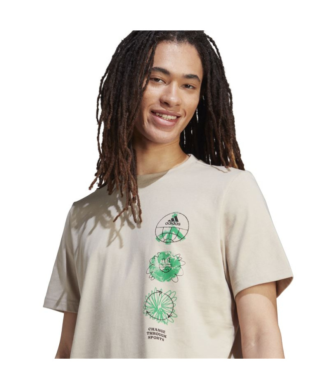 T-shirt adidas Change Triple Homme