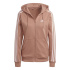 Chaqueta adidas 3 Stripes Fleece Hoodie Mujer Coral