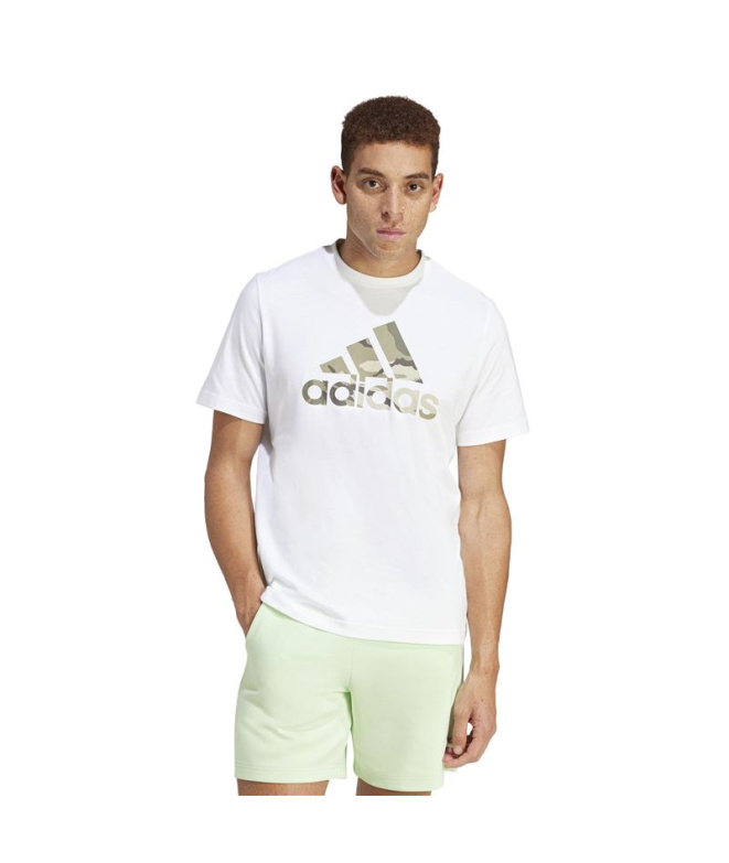 Camiseta adidas Camo G 1 Homem Branco
