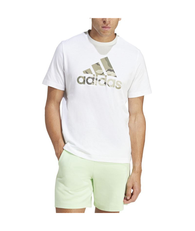 Camiseta adidas Camo G 1 Homem Branco