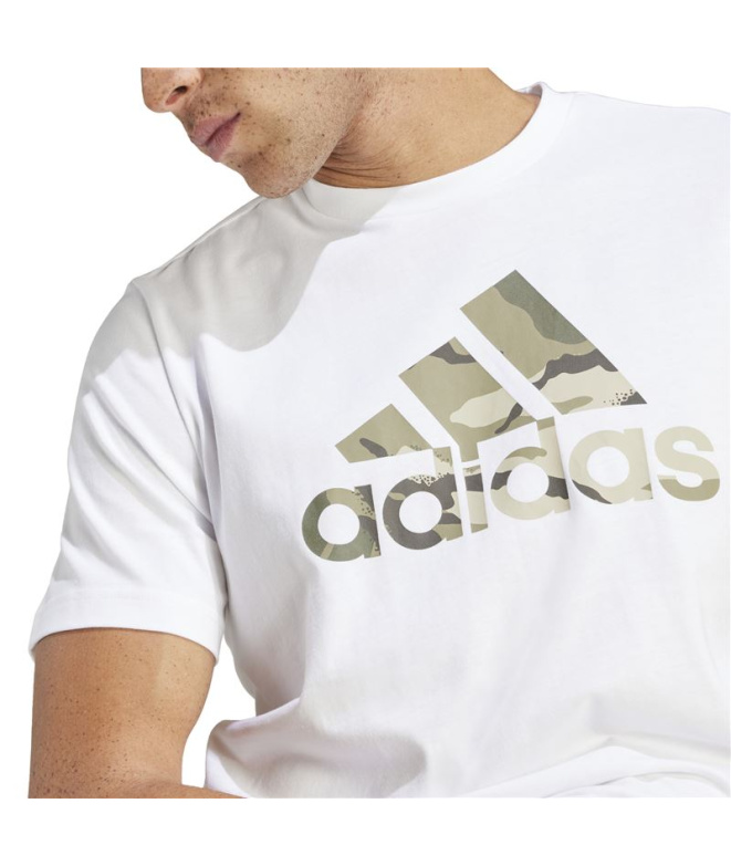 Camiseta adidas Camo G 1 Hombre Blanco