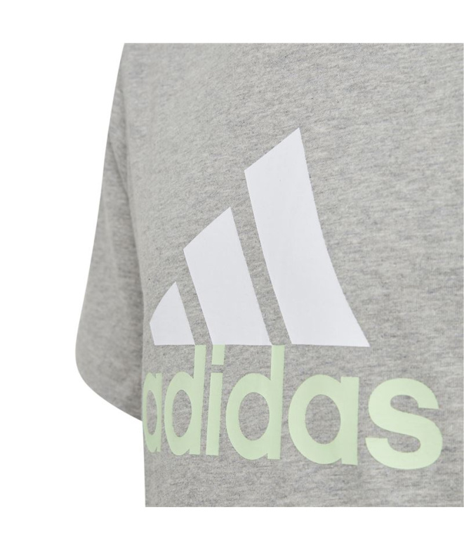Camiseta adidas Big Logo 2 Infantil Cinzenta