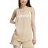 Top adidas Linear Tk Mulher Bege